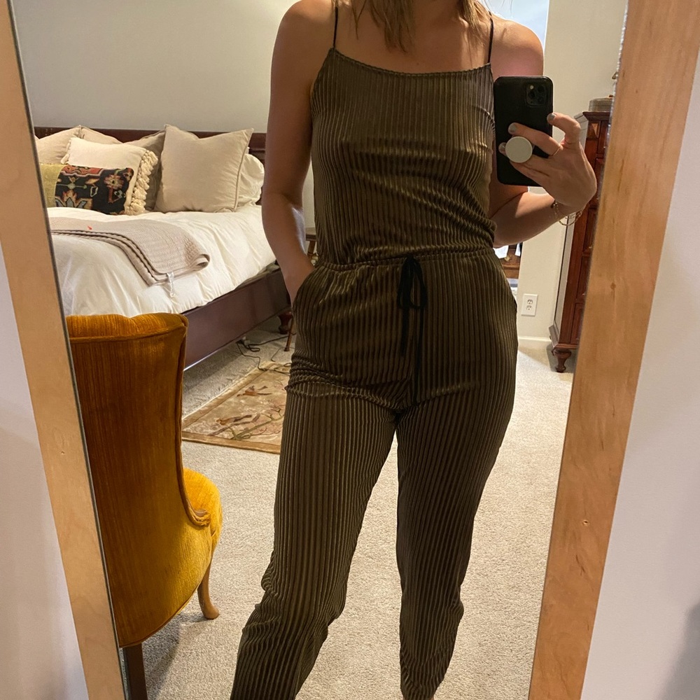 Only Hearts velvet ribbed jumpsuit